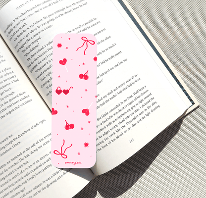 The Plot Red And Pink Bookmark