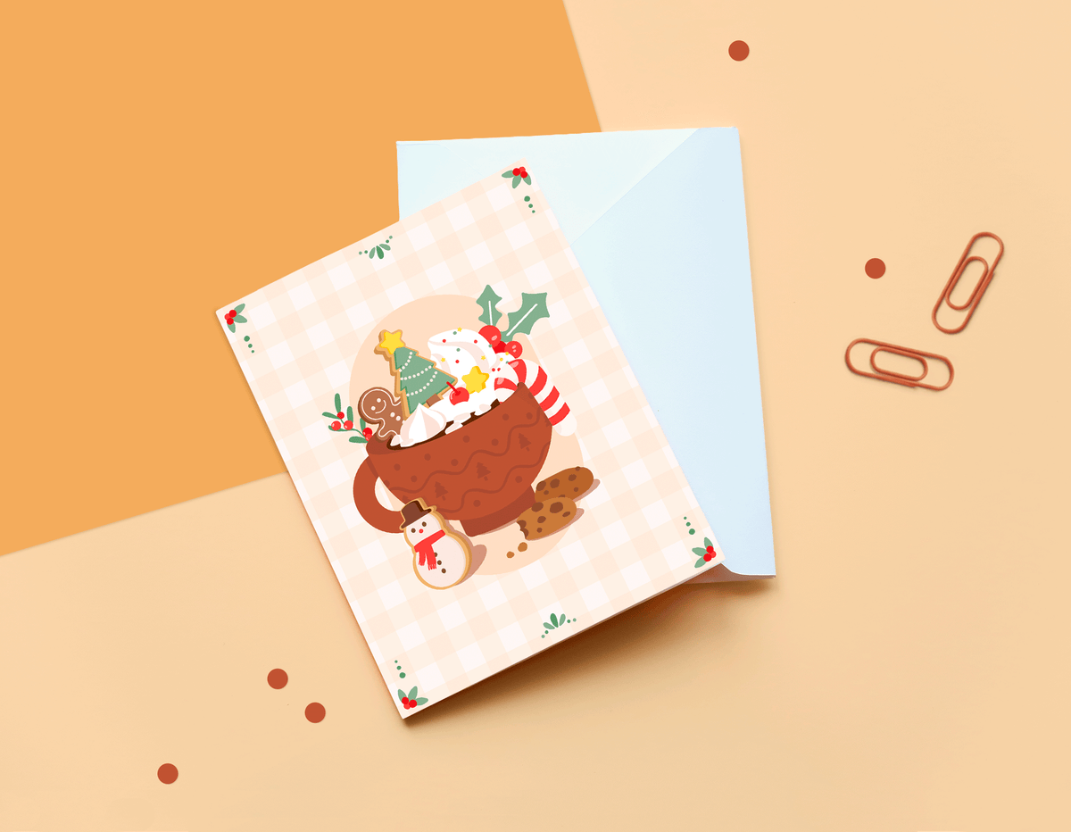 Hot Chocolate Holiday Greeting Card