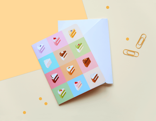 Cake Menu Birthday Greeting Card