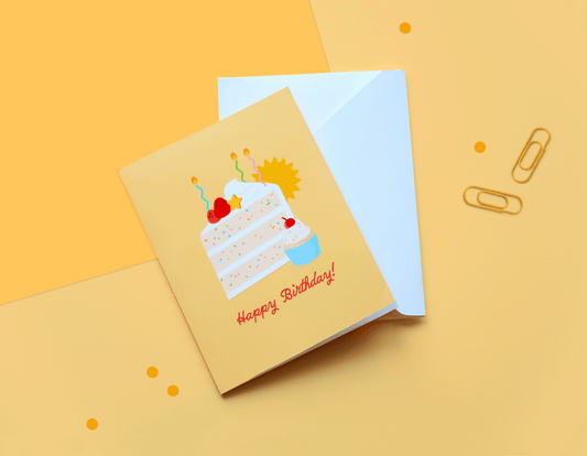 Cake And Cupcake Birthday Greeting Card
