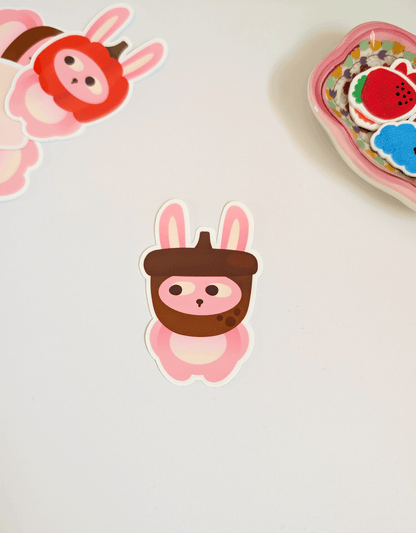 Fall Season Bunny Stickers