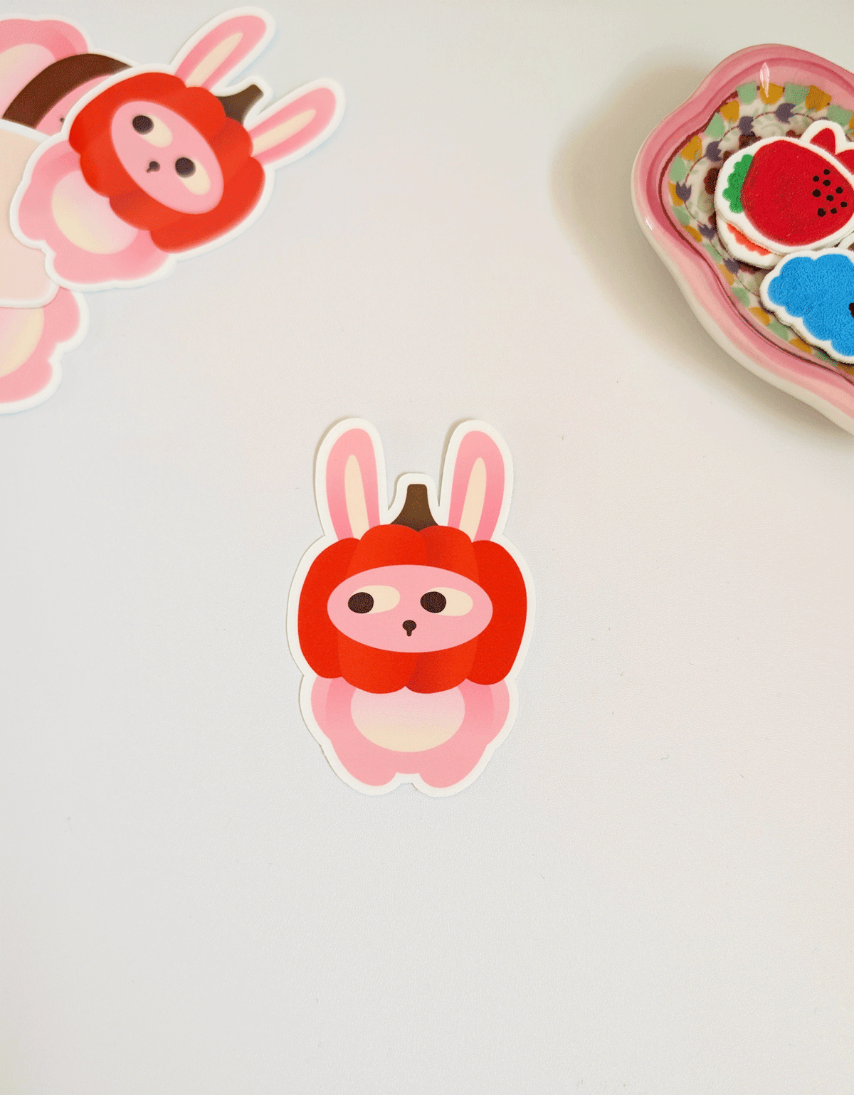 Fall Season Bunny Stickers
