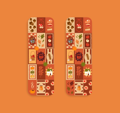 Fall Season Patchwork Bookmark