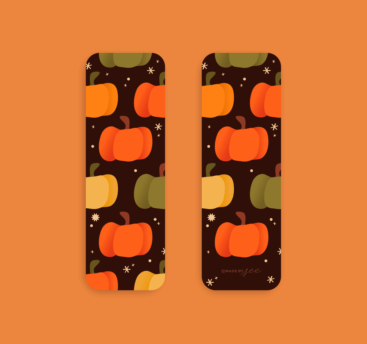 Fall Season Pumpkin Bookmark