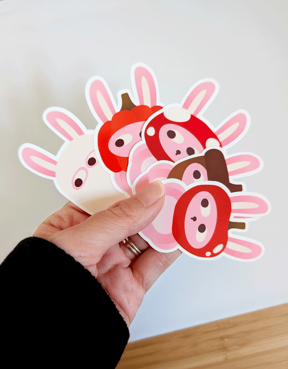 Fall Season Bunny Stickers