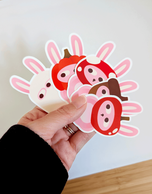 Fall Season Bunny Stickers