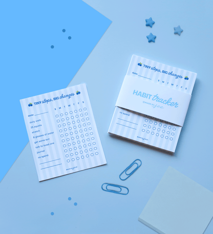 Tiny Blueberry 12 Week Habit Tracker