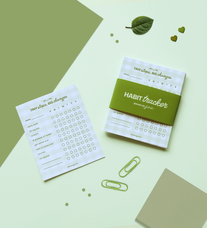 Tiny Green 12 Week Habit Tracker