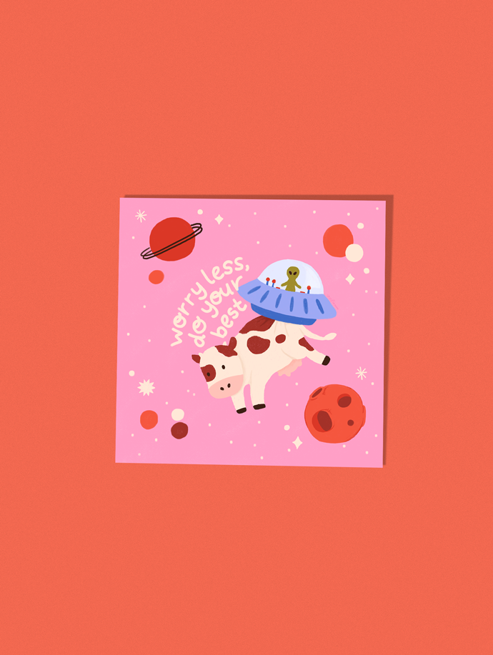 Worry Less, Do Your Best Mini Print